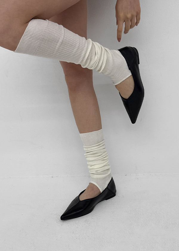 Kmit stiletto flat shoes