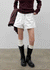 Overt studded cotton shorts