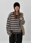 Kumei Striped Collar Knit