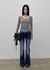 Swarm Low-waisted Bootcut Denim Pants
