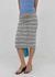 Zings Striped Midi Skirt