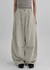 Kewin Back Banding Wide Nylon Pants