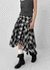 Sati Unbal Check Midi Skirt