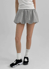 Pomping Banding Balloon Mini Skirt Pants