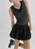 Mobeldi Layered Hooded Sleeveless Tee