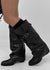 Avie folding buckle long boots