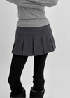 Lumecule Pleated Mini Skirt Pants