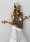 Rappel Color Block Print Summer Sleeveless