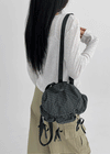 Hooken Check Ribbon Mini Backpack