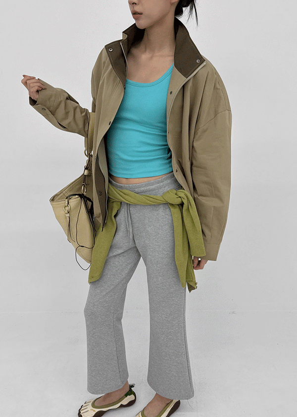 Rohing Color-block High-neck Field Jacket