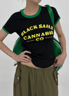 Boine Color Block Lettering Short-sleeve Tee