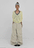 Ney stitch back elastic wide pants