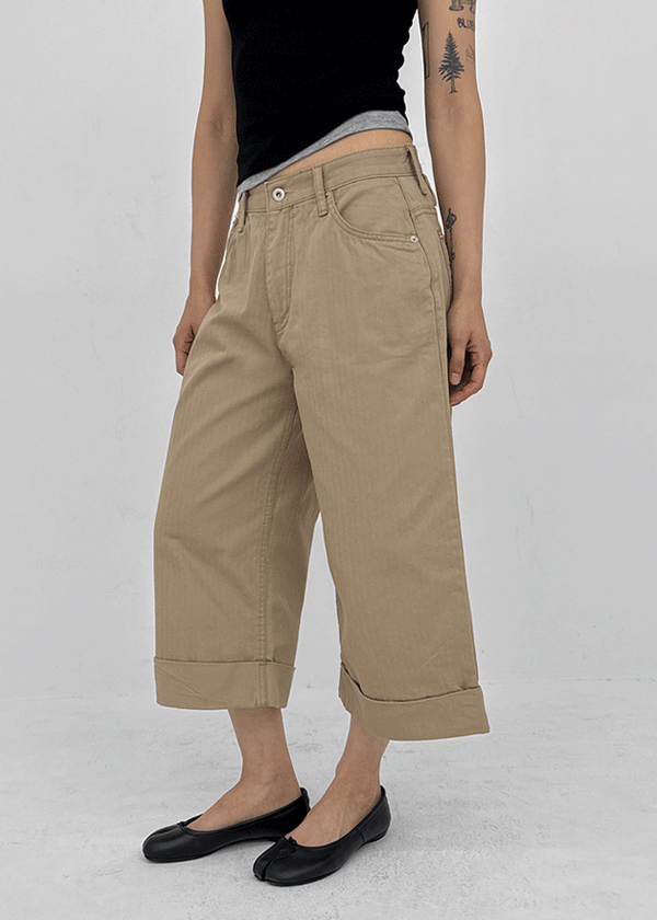 Keyhome Bijou Bermuda Cotton Pants