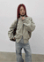 Rondy Shirred Bomber Jacket