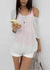 Dexa Stripe Balloon Deep U Neck Tee