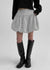 Treekeum Balloon Check Mini Skirt