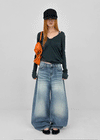Demton Balloon Wide Denim Pants