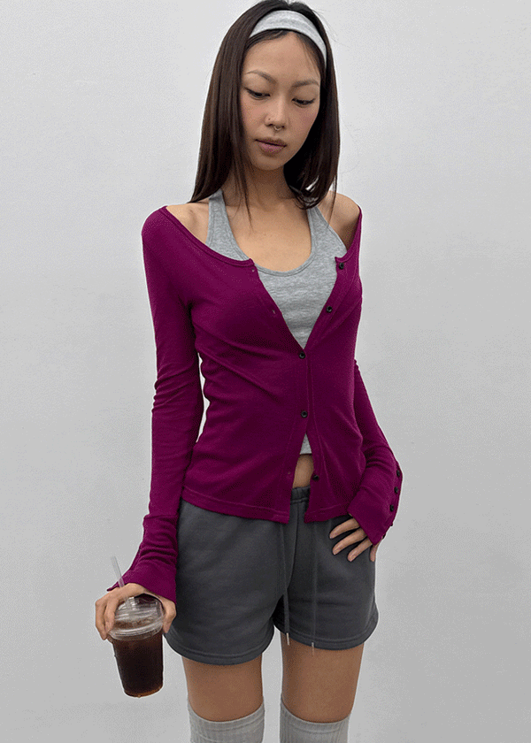 Meer Summer See-through Button Cardigan