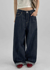Levond Nonpade Wide Denim Pants