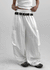 TheQ Nylon Pocket Wide Pants (Set with Belt)