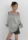 Deltz Stud Off-shoulder Man-to-man