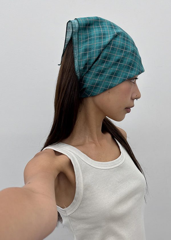 Tuhini check scarf