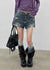 Anywar Damaged Denim Shorts