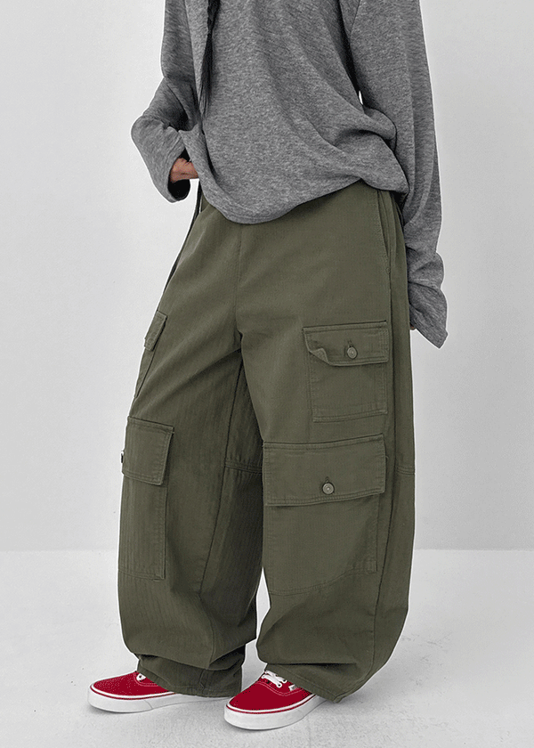 Norel Cargo Balloon Wide Pants