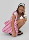 Surinti Striped Towel Shoulder Bag