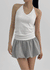 Carinang Dot Halter Sleeveless Top