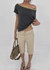 Tellony Cut-out Cotton Capri Pants