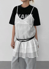 Yusty Tiered Sleeveless Mini Dress