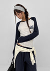 Keshi Lettering Raglan Long Sleeve T-shirt