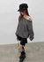Herizel Loose Fit Off-Shoulder Sweatshirt