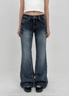 Compella Washed Bootcut Denim Pants
