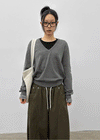 Grise V-neck Knit