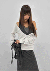 Anna Deep V-Neck Sweatshirt
