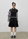 Tnya Double-button Short-sleeve Jacket (Set Available)