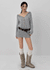 Pushu Cable Button Knit Mini Dress (Belt Set)