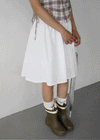 Jimben Cotton Basic Midi Skirt