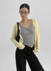 Holmeet Summer V-neck Knit Cardigan