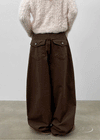 Aline Back Pocket Wide Balloon Pants
