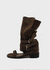 Teku Suede Open-toe Buckle Long Boots