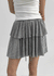 Rayssin Stripe Tiered Mini Skirt