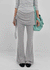 Deck shirred bootcut skirt pants