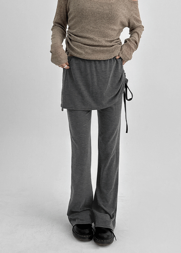 Libya Shirring Banding Skirt Pants