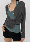 Haz Linen Wrap Cardigan