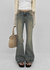 Cotden Yellowteen Low-waist Bootcut Denim Pants