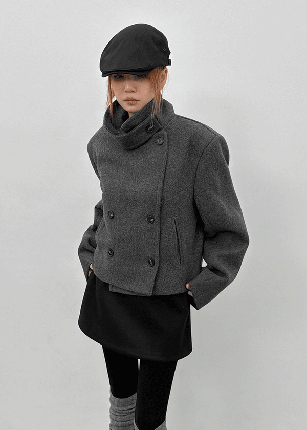 Selnu Double Button Short Coat