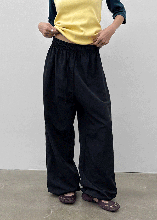 Slink Track Nylon Banding Pants